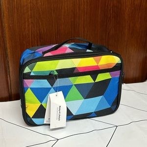 Ricky-H Lifestyle Reusable Bag with Padded Liner asimetric colorful pattern